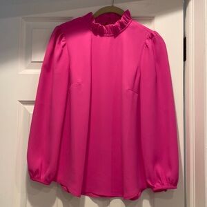 J crew XXS pink polyester top